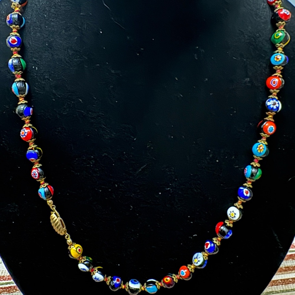 Colorful Murano Beaded Necklace